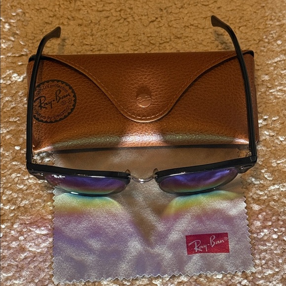 Ray-Ban Sunglasses with Blue and Purple Lenses - Picture 5 of 10